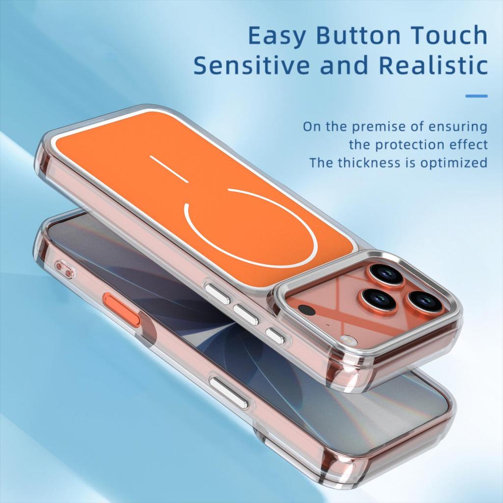 iPhone 17 Pro Max Bright Shadow Dual-Color Magnetic Case, Compatible with 16 Pro and Drop-Proof for 15.
