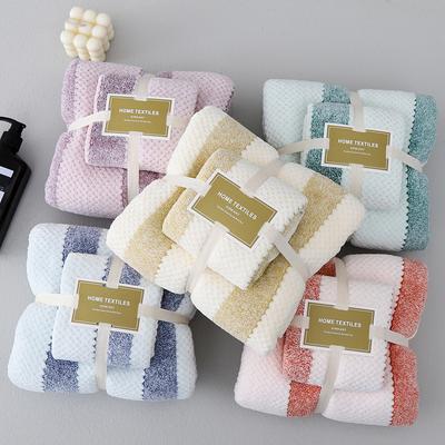 2 adet Mercan Polar Havlu banyo havlusu Hediye Seti Anne ve Çocuk Seti Havlu Iki parçalı Kalınlaşmış Emici Yetişkin Plaj Havlusu