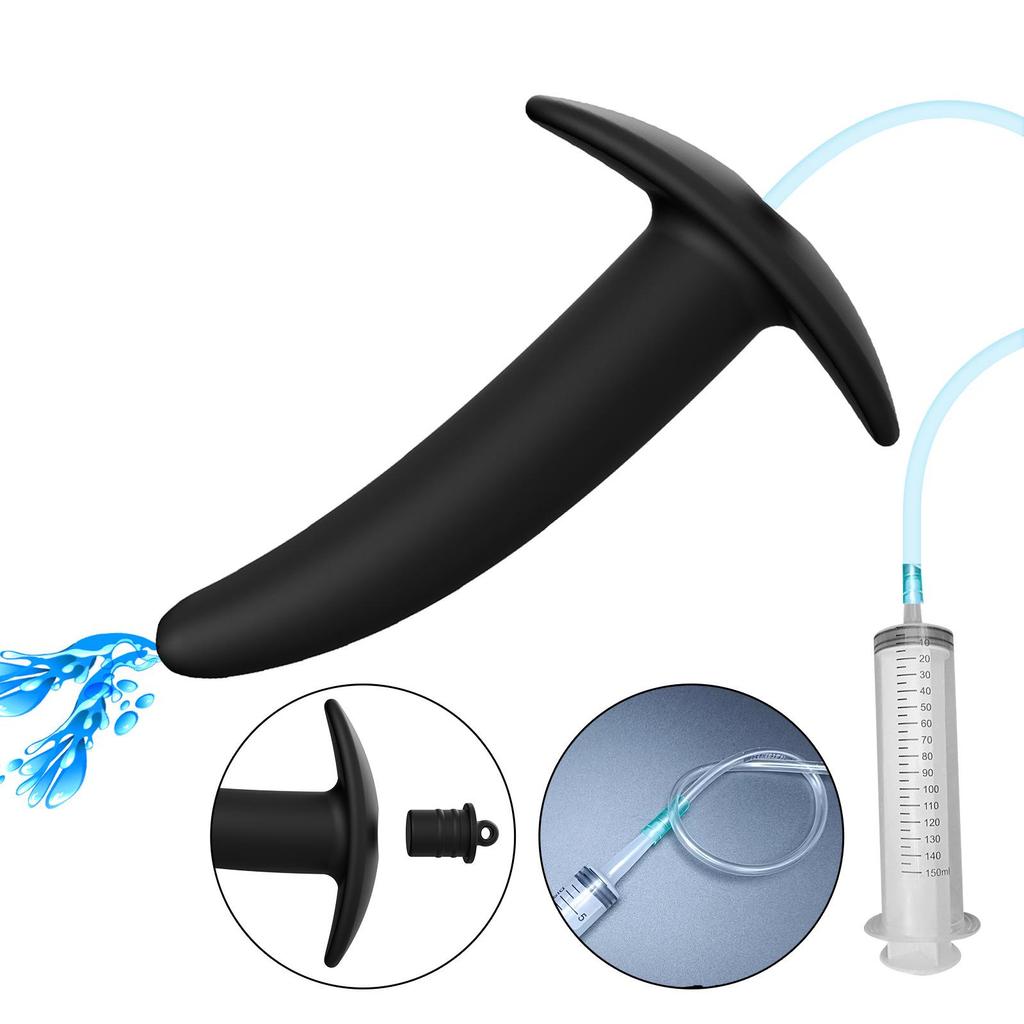 Silicone Outdoor Anal Dilator with Leak-Proof Cover