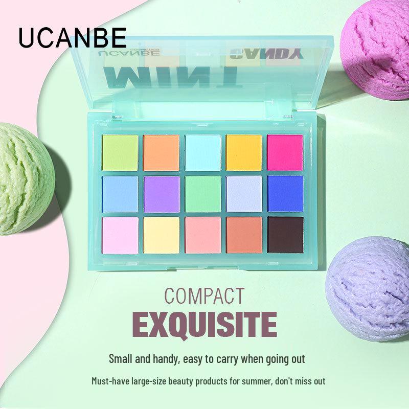UCANBE 15-Color Macaron Matte Eyeshadow Palette for Beginners