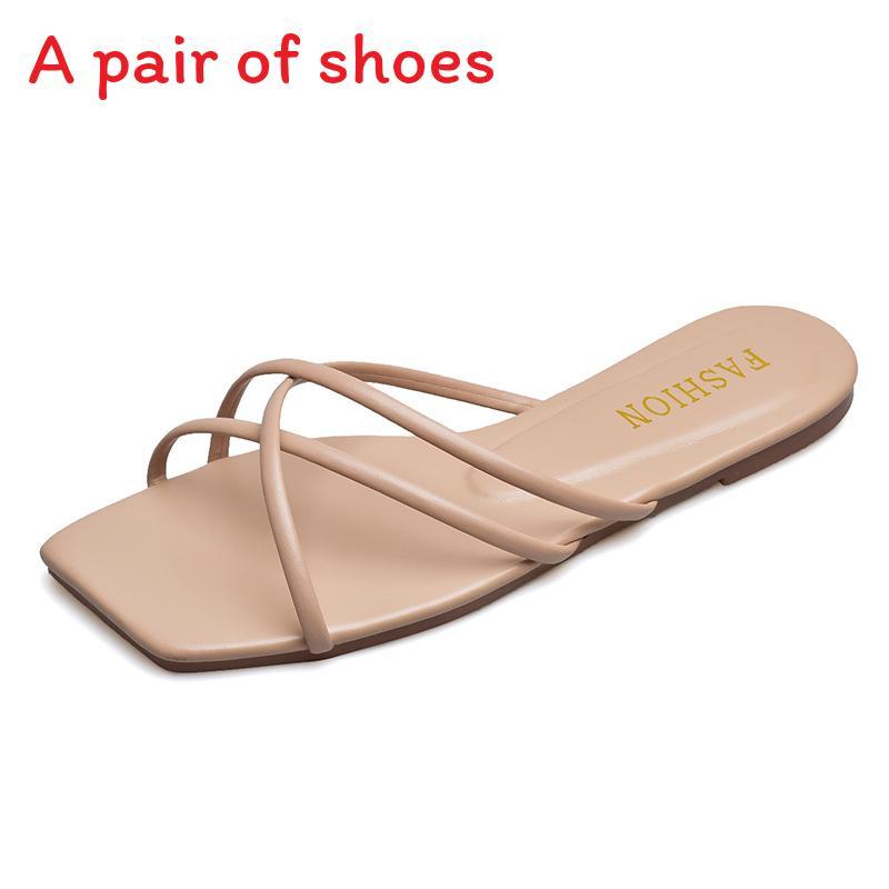 Summer Flat Sandals For Women With Breathable Pu Material For Casual Daily Wear