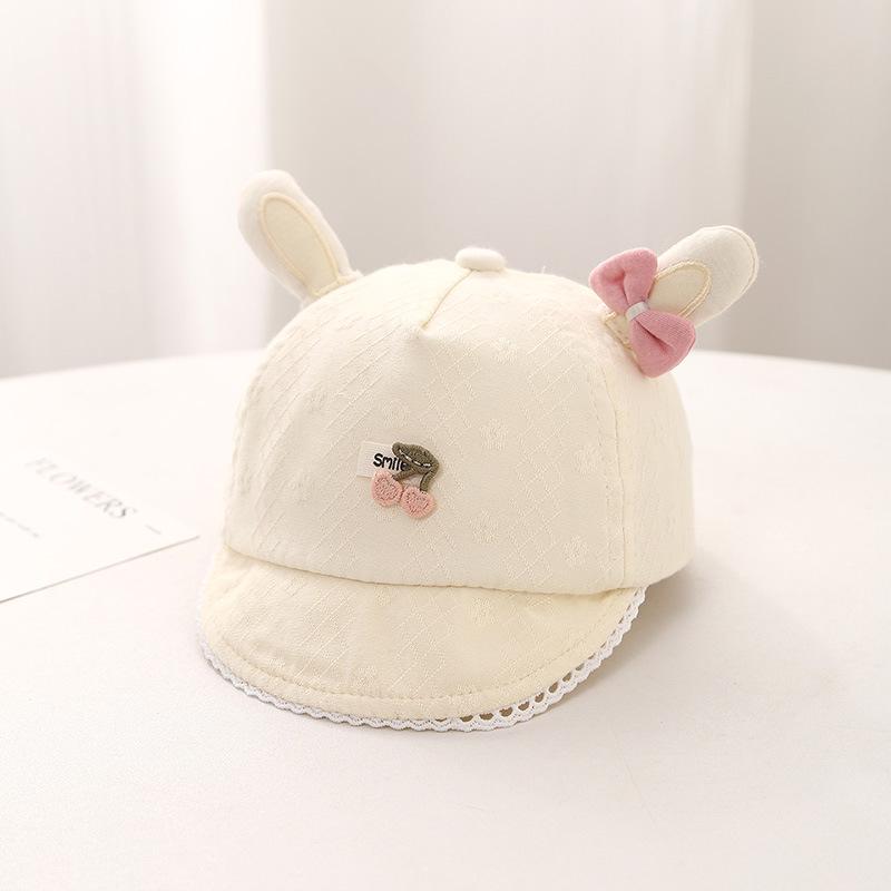 Jarní dětská sluneční čepice, kšilt ve tvaru kachního zobáku, 0-6 měsíců, měkká a roztomilá baseballová čepice na ochranu před sluncem pro dívky