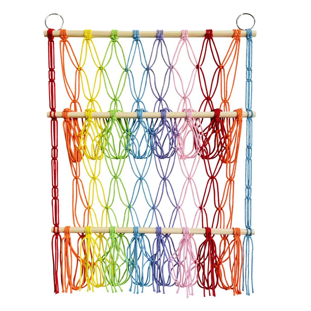 2025 New Stuffed Animal Toy Net Hammock Wall Hanging Organizer 2 Layer Design Easy to Install Display Plush Toy Storage Hammock