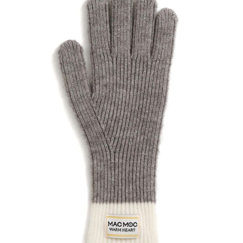 MAC MOC HOHO Hoho Color Block Soft Fingerhole Gloves_5 Colors