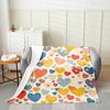 Stars Print Throw Blanket Cute Star Pattern Soft Breathable Fleece Blanket Watercolor Geometric Fuzzy Blanket for Sofa Bed Couch