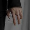 Classic Simple Mobius Couple Rings for Women Men Personality Silver Color Stainless Steel Finger Party Jewelry Gift Colorfast