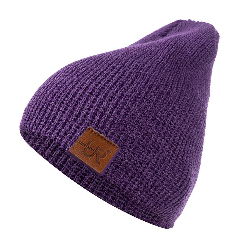 Hat Pu 1 Letter Pcs Casual Beanies Warm Winter Beanie Hats For Men Women Outdoor Stylish Solid Color Knitted Hat