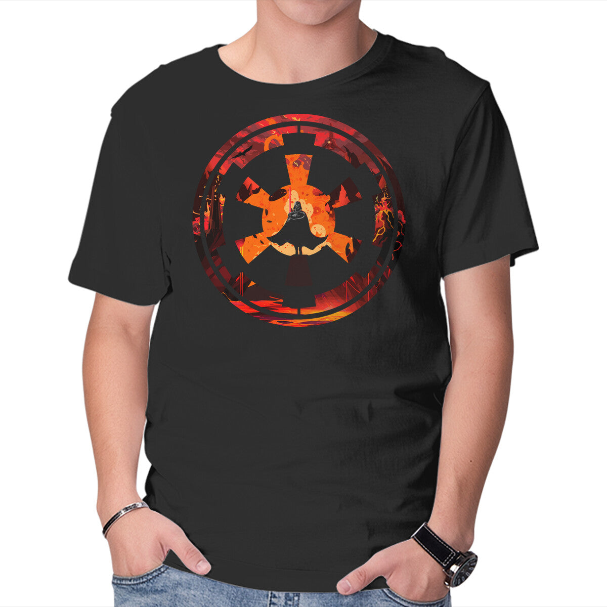 Unisex Crew Neck T-Shirt Lord Of The Dark Graphic Short Sleeve Casual Tee XXL