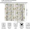 Floral Blackout Windows Curtains   Vintage Garden Plants Herbs Flowers Botanical Classic Design Art Curtains   for Living Room Bed
