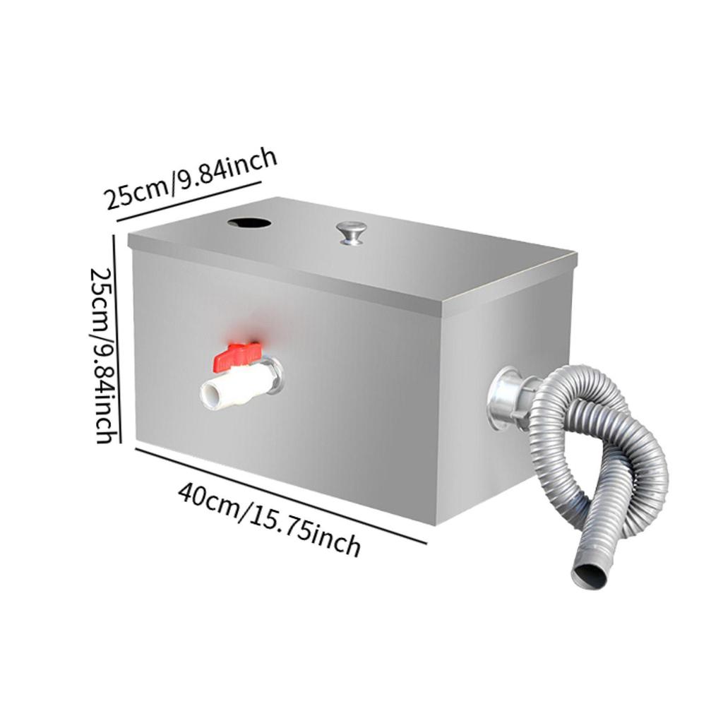 Stainless Steel Grease Trap for Under Sink Waste Water Filtration