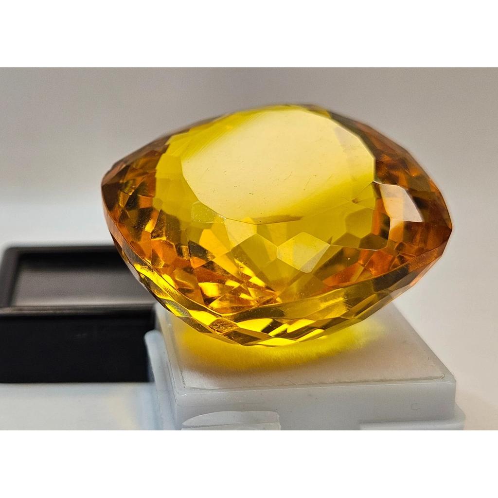 150 Ct Natural Topaz Shiny Yellow Cushion Cut Stunning Certified Loose Gemstone