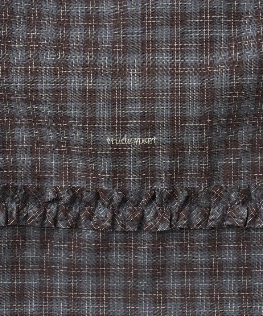 Tudment Check Tiered Skirt_Brown