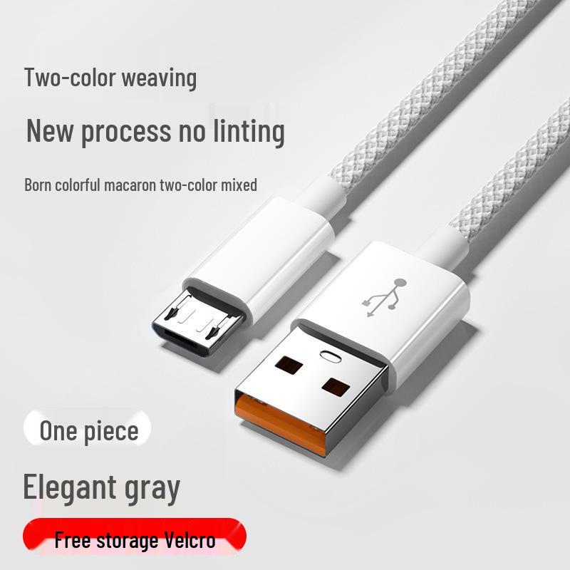 6A Fast Charge Type-C Cable for Huawei Mate40Pro/60, Honor, Vivo, Xiaomi, Oppo