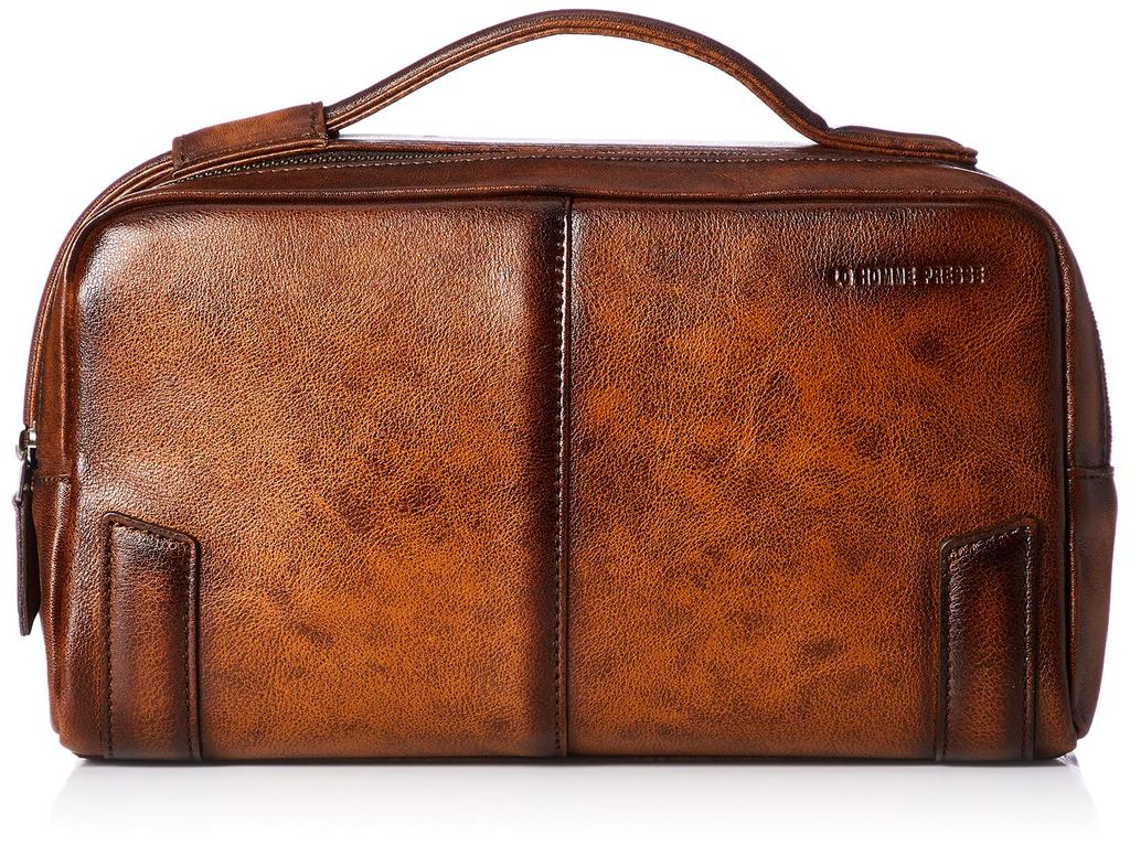 Second Bag Made in Japan Cowhide Archaic 71852 Brown [L'Homme Presse]