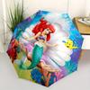 1pc The Little Mermaid Ariel: Auto-Open Close Umbrella - Portable 3-Fold Design, 8-Bone Iron Frame Outdoor Umbrella - Perfect Gift for Fans,