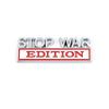 1Pc 3D Metal Stop War Edition Logo Car Front Grille Badge Side Fender Rear Trunk Emblem Sticker Decal