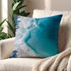 White Foamy Waves On the Beach Cushion Cover For Pillow Printing Sofa Decoration Home Room Coffee Shop Office Nordic Simplicity