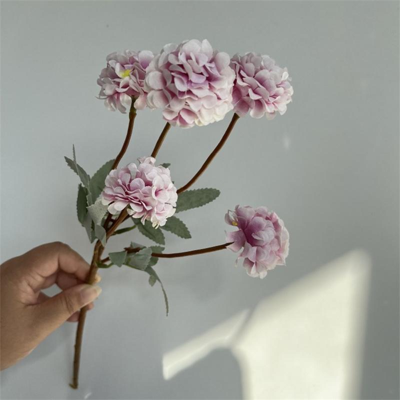 5 маленьких шариков хризантема искусственный цветок домашнее искусственное цветочное искусство мягкое украшение украшение для гостиной цветочное украшение для свадьбы