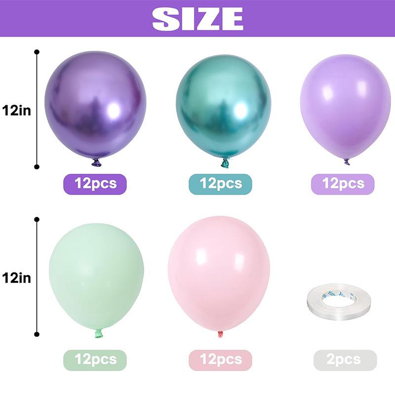 12-Inch Latex Balloon Set: Customizable Decoration Pack
