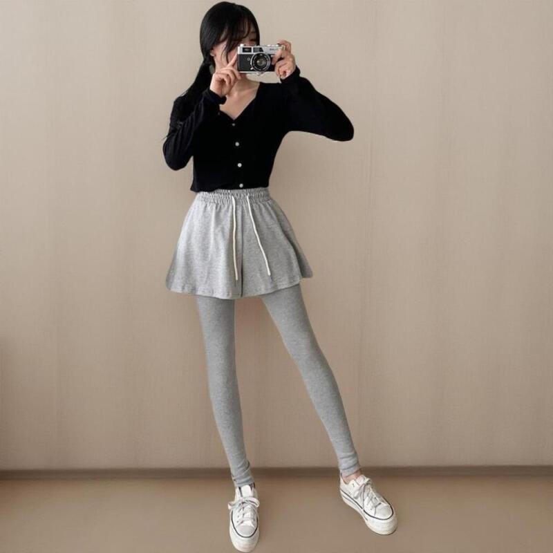 Women's Casual Span Flare Layered Leggings