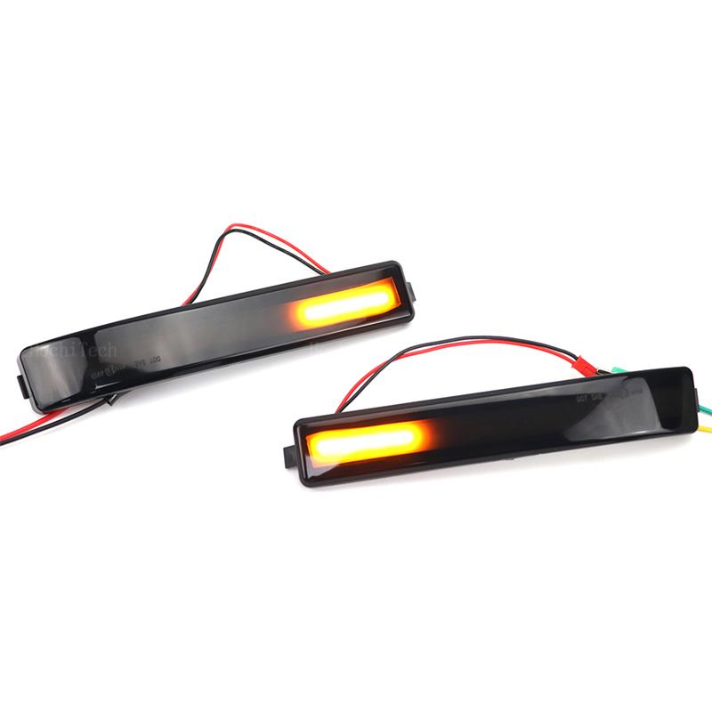 Smoked LED Dynamic Turn Signal Light Side Mirror Flashing Light for Ford F150 F-150 SVT Raptor 2010 2011 2012 2013 2014