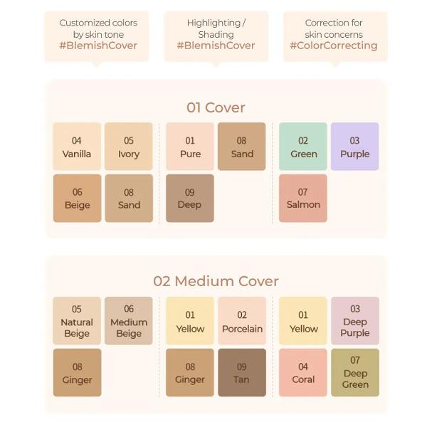 DASIQUE Pro Concealer Palette 9g (2 Colors)