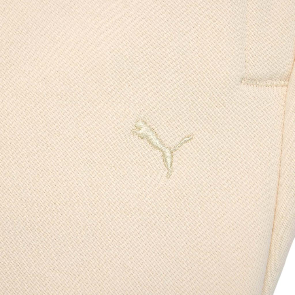 Puma Classics Fleece Lined Loose Fit Cuffed Knit Joggers Women bottoms Almond 632641-87