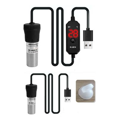 Aquarium-Heizung, 20 W/25 W, verstellbar, tauchfähig, Mini-Aquarium-Heizung mit Digitalanzeige, externer Temperaturregler für Süßwasser, Meerwasser
