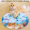 Aufblasbare Wasserspielmatte für Katzen Hunde Beschäftigende Sensorische Aktivität Wassermatte Spritzwasser Matte für Haustier Indoor Unterhaltung