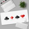 E-Sport Spiel Poker Mauspads Groß Computer Laptop Gamer Schreibtischmatten XXL Gummi Anti-Rutsch Gaming Tastatur Mauspads PC Zubehör