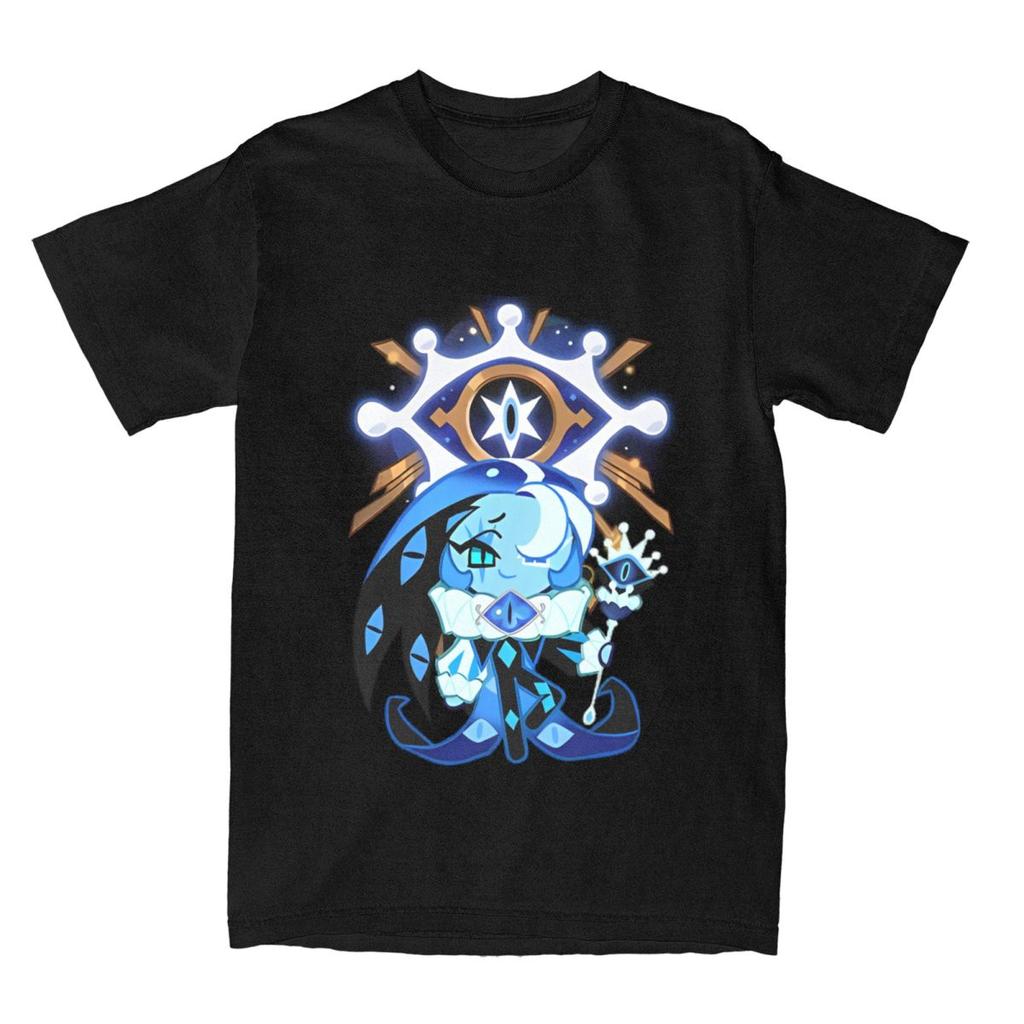 Shadow Milk Cookie Run Kingdom T Shirts Men Women 100 Cotton Leisure TShirts O Neck Cartoon Anime Tee Shirt Clothing Printed
