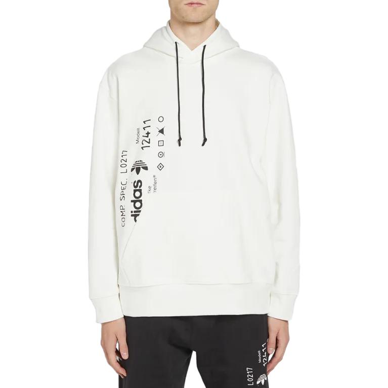 adidas X Alexander Wang Graphic Hoodie White Men Tops CV5052