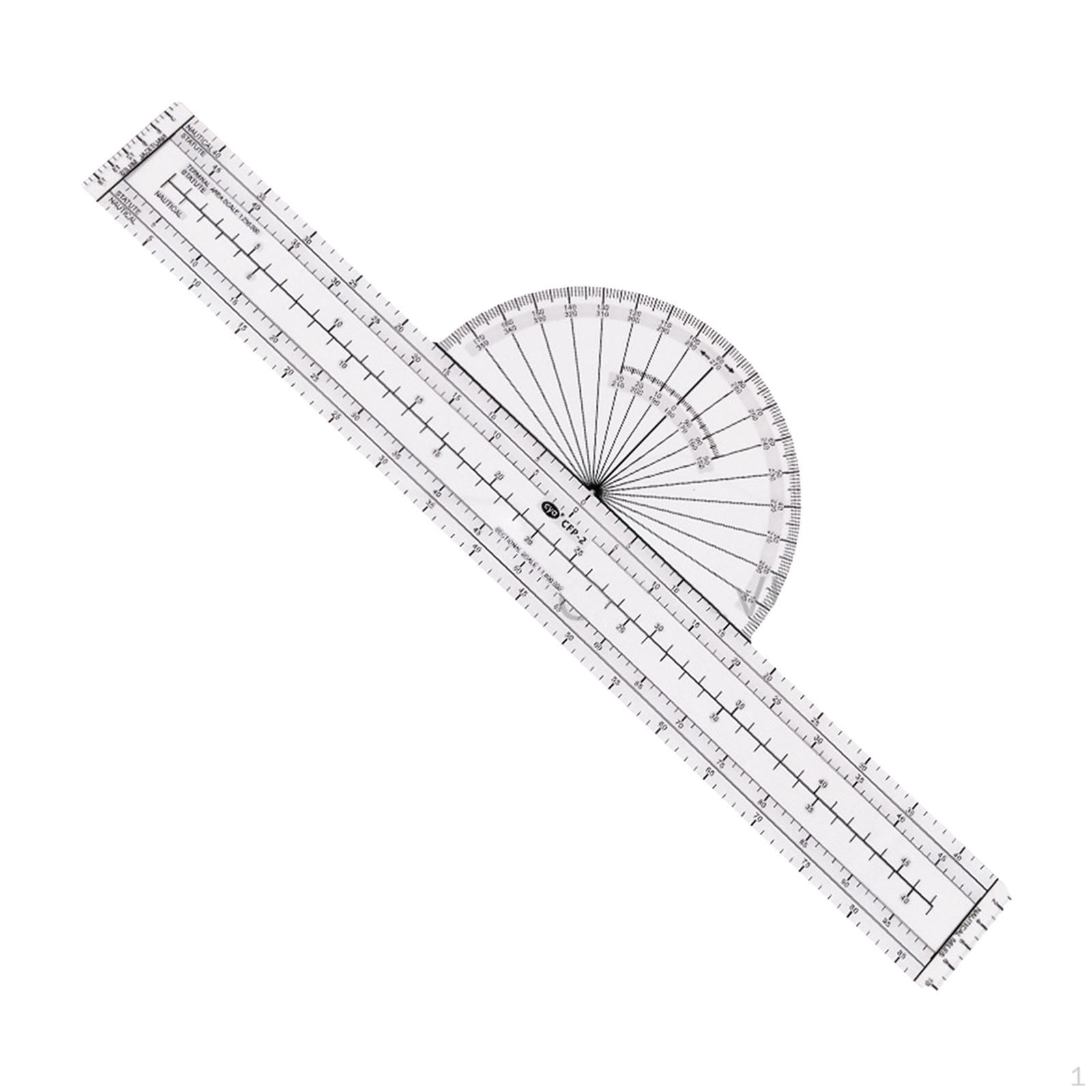 Plotter Aviation Slide Ruler Pilots Accessories Terminal Area Charts Dual Side Air Navigation