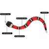 Smart Sensing Snake Toys, Electric Snake Toy, USB Charging Rechargeable Fake Snake Toys Christmas Tricky Prank Props for Kids Pet Play Toy