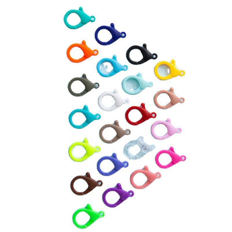 

100 шт. Цветные застежки-лобстеры Легкие 25 мм Застежки-лобстеры для DIY Рюкзаков Брелоков Браслетов