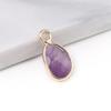 2Pcs Small Pendant Natrual Stone Opal/Agates/Amethyst Faceted Pendant For Jewelry Making DIY Earrings Bracelet Accessory