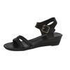 Shoes Female 2025 Plus Size Open Toe Women's Sandals Office Sandals Women Round Toe Buckle Strap Wedges Shoes Women