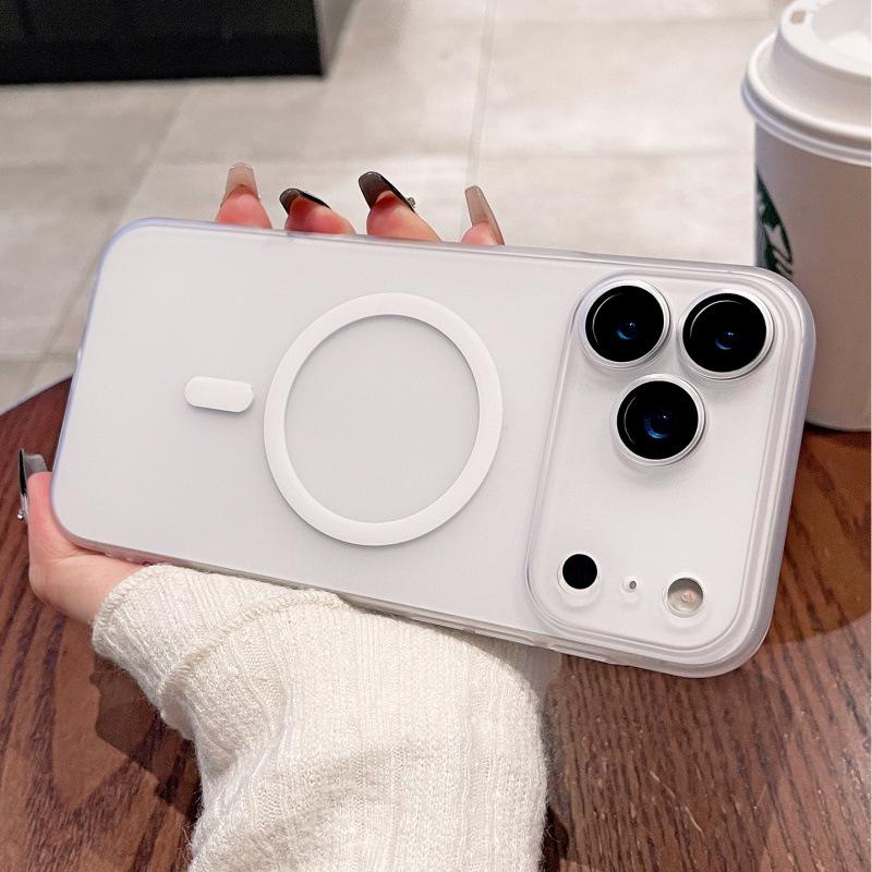 Ice Mist Frosted Ultra-thin Magnetic Mirror Case for iPhone 17 Pro Max & 17 Air