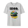 2026 Neuer Kreativer Spaß Elton Senna Helm Grafikdruck Hohe Qualität Herren Damen Kurzarm Freizeitkleidung Y2K Gothic Baumwolle Übergroße T-Shirts