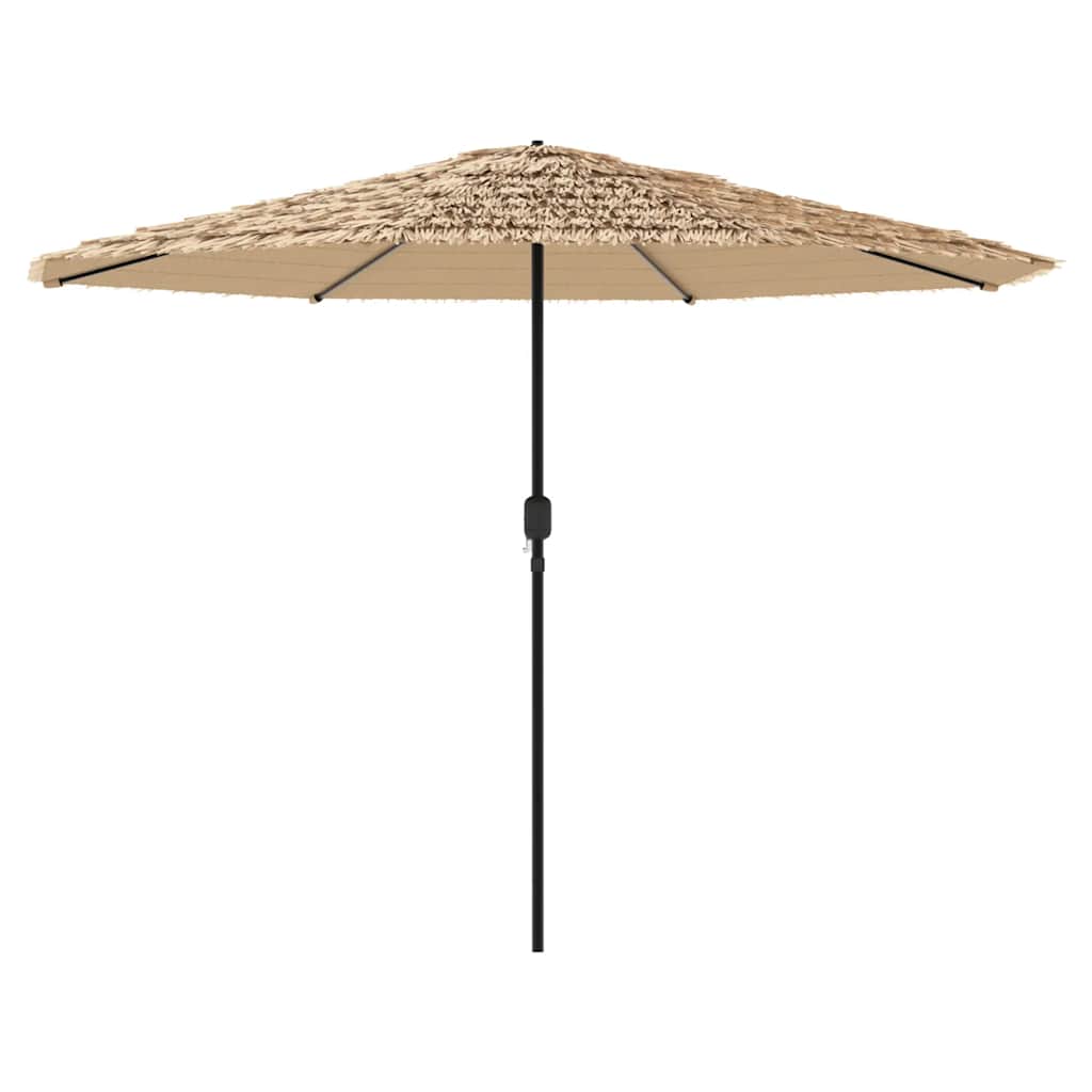 Brown Sun Umbrella with Steel Pole 324 X 324 X 247 Cm