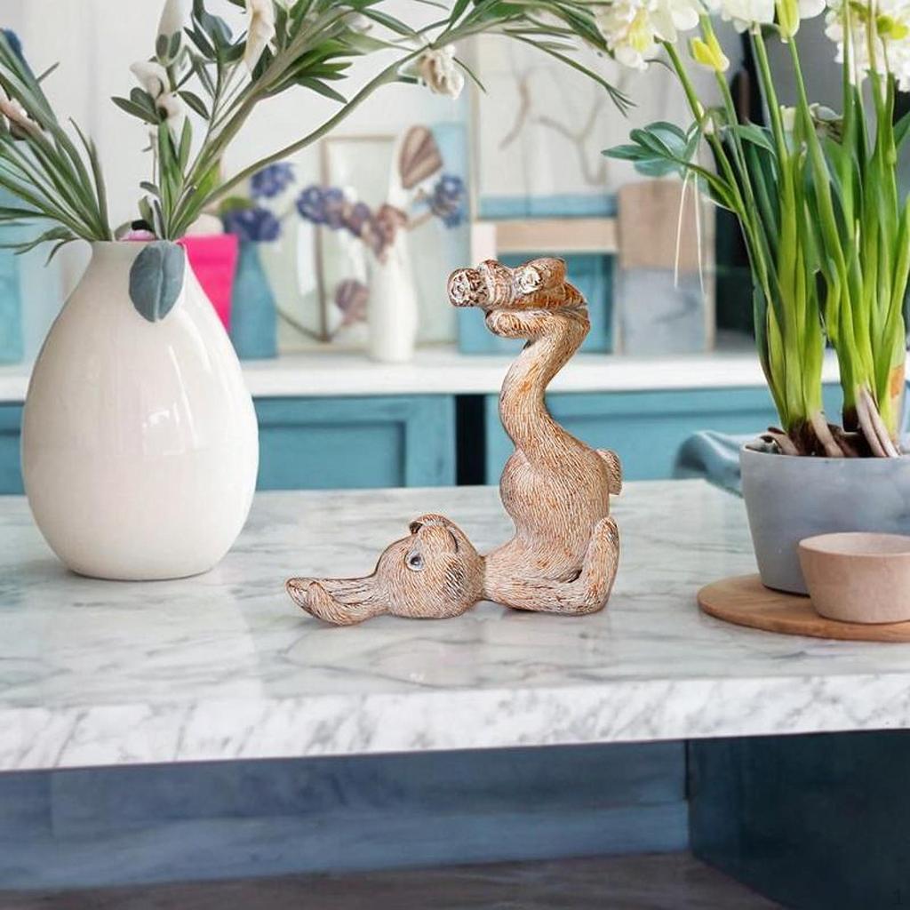Figurine Made of Resin, Artistic Statuette, Charming Spring Decoration, Animal Sculpture, Table