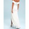 Law of Foreign Trade Gao Ye off-Shoulder Slit Long Dress