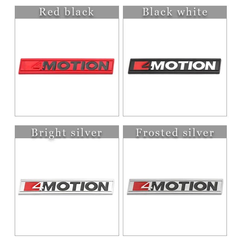 3D Metal 4 Motion Logo Car Grill Emblem Badge Trunk Sticker For VW Golf 5 MK4 T5 T6 Passat 4 B6 B8 B5 Tiguan 4motion AccessoriesNB8
