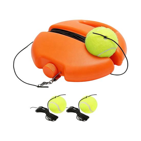 Tennis Trainer with 1/3 String Ball Portable Tennis Solo Training Rebounder with Weighted Base Kids Adults Beginner Backyard Tennis Ball Training