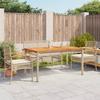 Vidaxl 5-Cz. Set di Mobili da Giardino con Cuscini, Beige, Polyrattan