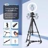 Professional Mobile Phone & DSLR Tripod with Pulley and Universal Ball Head for Live Streaming