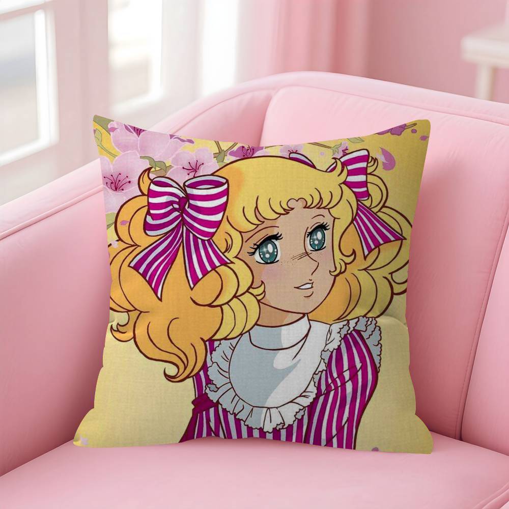 Anime Ccandy cute Candy Cushion Cover Inches Farmhouse Decor Home Throw Pillow Covers for Couch Decorations