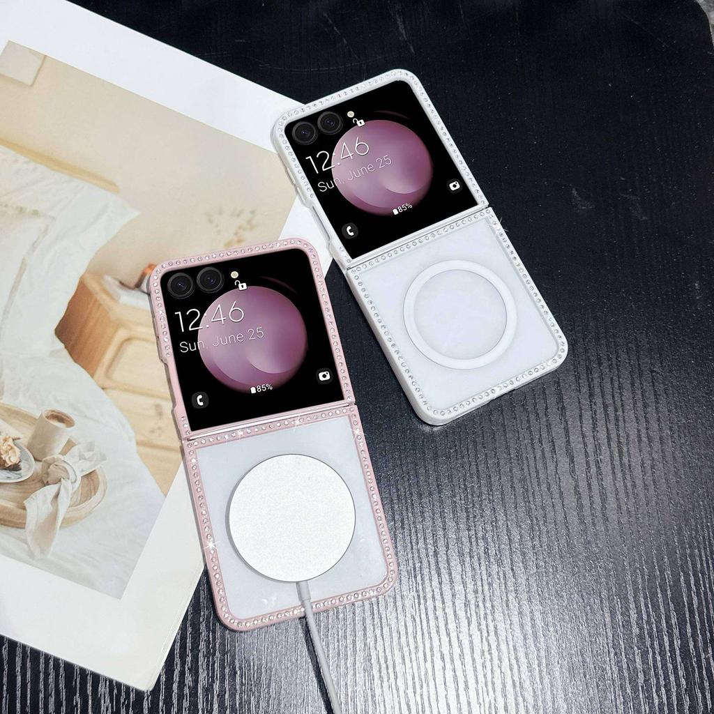 Etui do Samsung Galaxy Z Flip 7 6 5 4 3 Magsafe Odporne na wstrząsy Magnetyczne Przyleganie Pokrowiec Zderzaki do telefonu