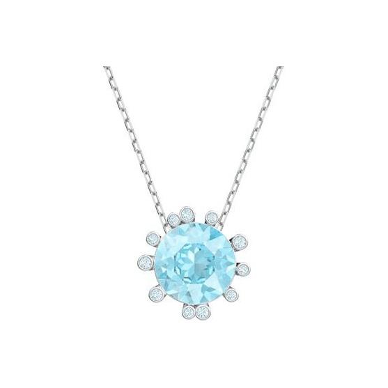 Swarovski Olive Blue Crystal Necklace Women necklaces 5479930 Box (Random Color)
