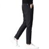 PLAYBOY Casual Pants for Men, Spring And Summer Trousers, Business Slim-Fit Trendy Elastic Long Pants, Black, Size 29